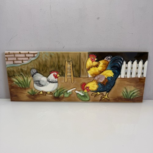 Hand painted ceramic farmhouse - hand,