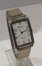 Ravel Gold Tone Unisex Tank Watch T0820