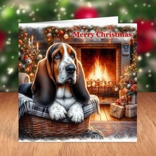 Basset Hound Dog Christmas