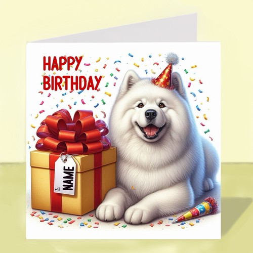 Personalised samoyed dog - personalised,