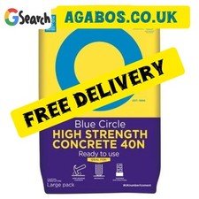 Concrete Ready Mix High Strength 40n  (Blue Circle)  15 X BAGS and FREE DELIVERY