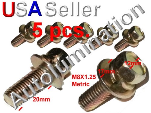 Gold anodized metric bolt - gold,
