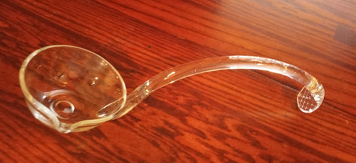 Vintage hand blown - clear, glass