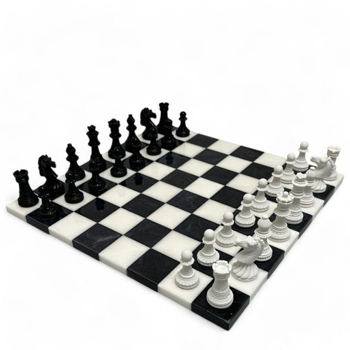 White black marble - 12",