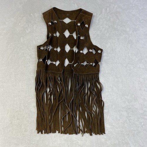 Vtg 70s suede - 70s, fringe