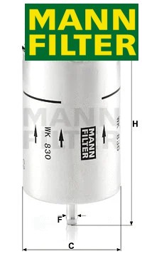 Fuel filter 830 mann - filter,