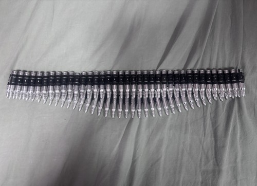 Real bullet belt silver - bullet,