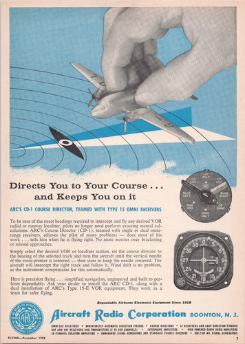 Aircraft radio corp vintage - aircraft,