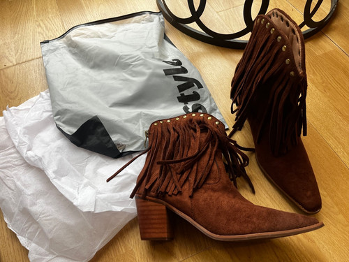 New women brown western - women's,