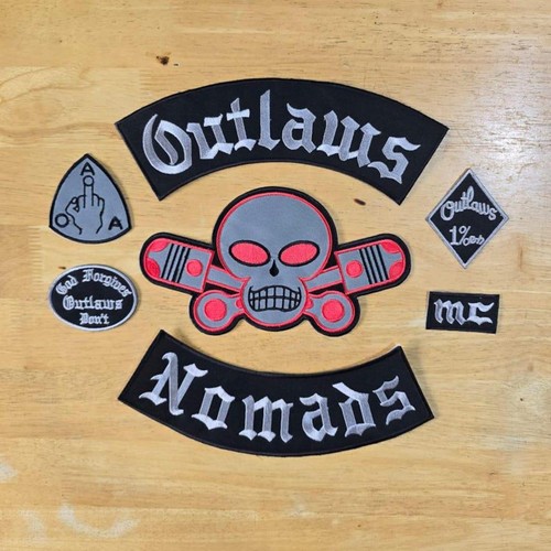 Outlaws nomads biker patch - outlaws,