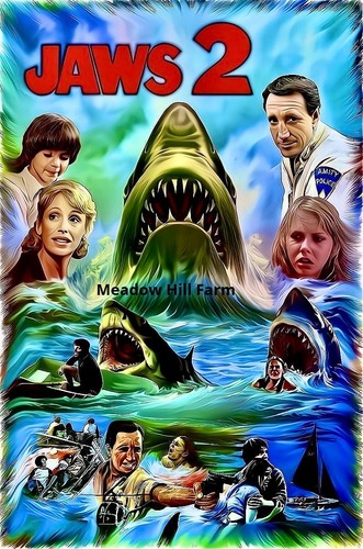 Fridge magnet jaws great - fridge,