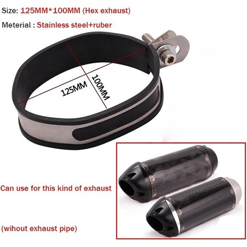 Motorcycle exhaust clamp fixed - clamp,