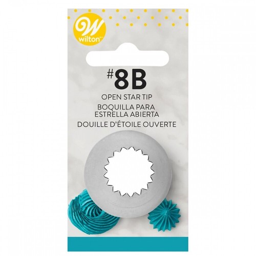 Open star tip nozzle - nozzle, cake