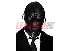 Genuine Leather Full Face Hood