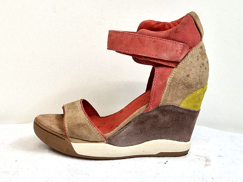 Ash suede wedge sandals - ash,