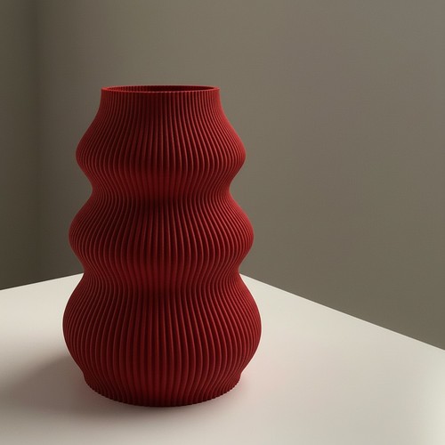 Isla vase sleek printed - vase,,