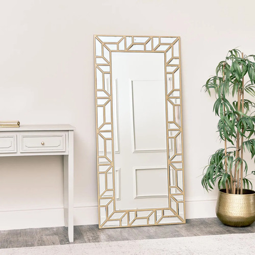 Large gold art - deco, framed