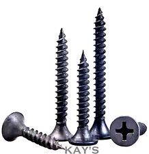 PLASTERBOARD DRYWALL SCREWS BLACK BUGLE HEAD FINE THREAD DRYLINING WOOD/STUDDING