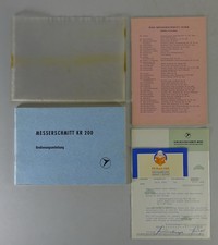 Document Kit + Operating/Manual Messerschmitt Cabin Scooter Kr 200 1956