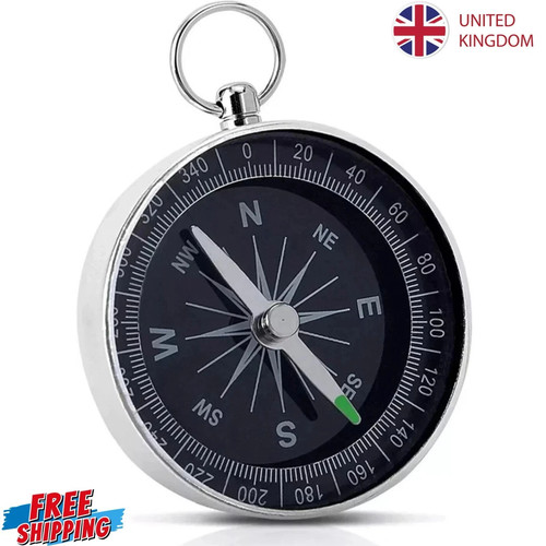 Pocket compass vintage brass - pocket,