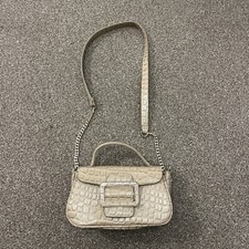 ZARA BEIGE MOCK CROC CROSSBODY