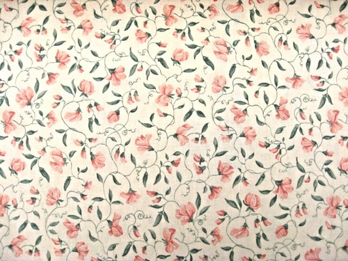 Flower sweetpea toile cotton - flower,
