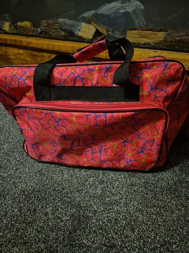 Sewing machine bag black pink - bag, pink,