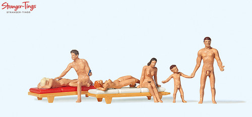 Preiser couple family - preiser, nudists
