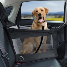 Folding Pet Booster Dog Car Seat Cat Safe Puppy Travel Carrier Bed Bag Basket UK