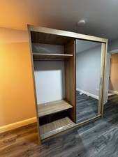 Wardrobe Sliding Doors With Mirror 180 cm