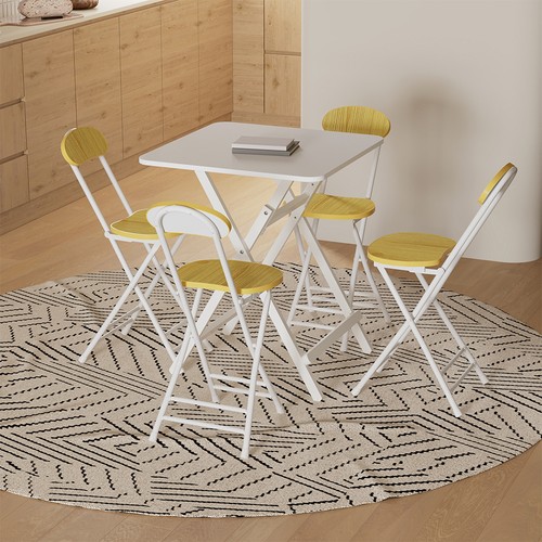 Round square folding table - folding,