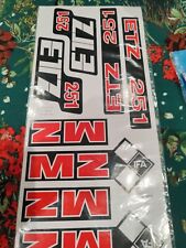 MZ ETZ 251 Stickers Set 9 Pcs  brand new  great quality  good comments andy mz 