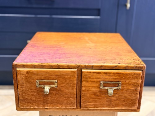 Antique dovetail oak drawer - oak, 2