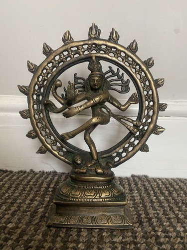 Brass dancing shiva - shiva, 9"