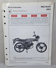 1982 Genuine Honda MB5 Dealer
