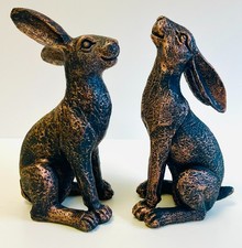 Bronze Garden Hare Ornaments