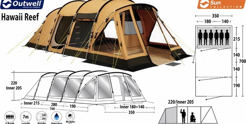 Outwell hawaii reef sun - outwell,