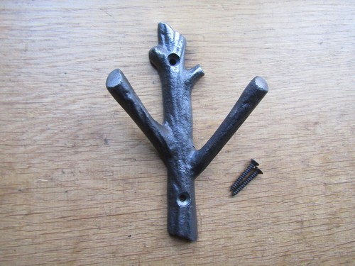 Rustic iron vintage coat - , hook