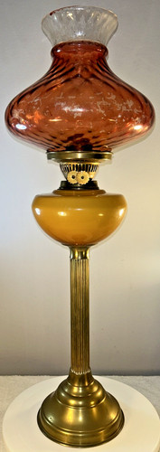 Paraffin oil lamp brass - paraffin, &