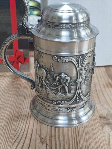Sks german pewter stein - pewter, people