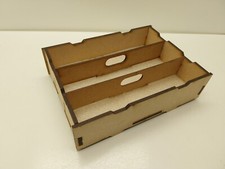 Laser Cut OO-9 HOe Gauge Model Railway Stackable Storage Tray for Rolling Stock