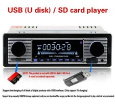 Bluetooth-Compatible Vintage Car FM Radio USB Classic Stereo Audio Receiver AUX