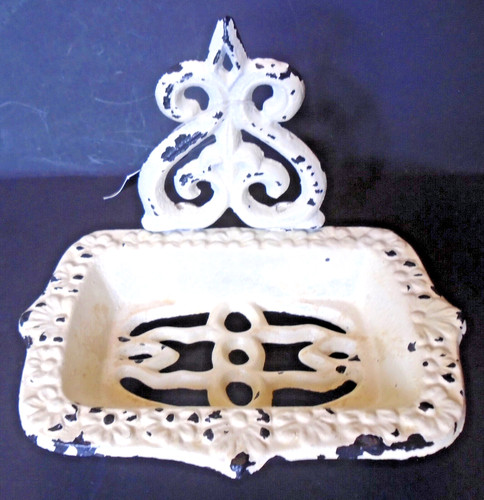 Cast iron soap dish - cast, rustic