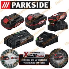 Parkside 20V 2Ah / 4Ah Battery / Charger Dual For X20V Team Series Cordless Tool