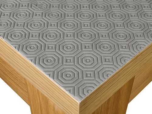 Grey felt backed table - grey,