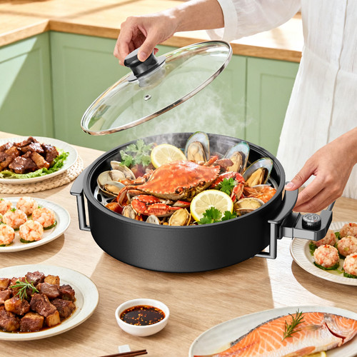 Electric frying pan with - electric,