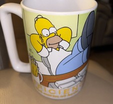 The Simpsons Homer Simpson Efficiency Works Smarter Ceramic Mug Kinnerton 2005
