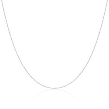 9ct White Gold Singapore Chain