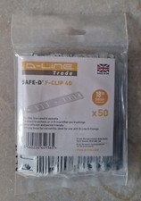 50 x D-Line F-Clip 40 Cable Fixing Strap Spit Pulsa