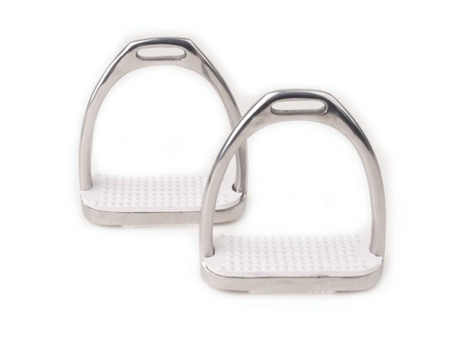 Stainless steel stirrup irons - stainless,